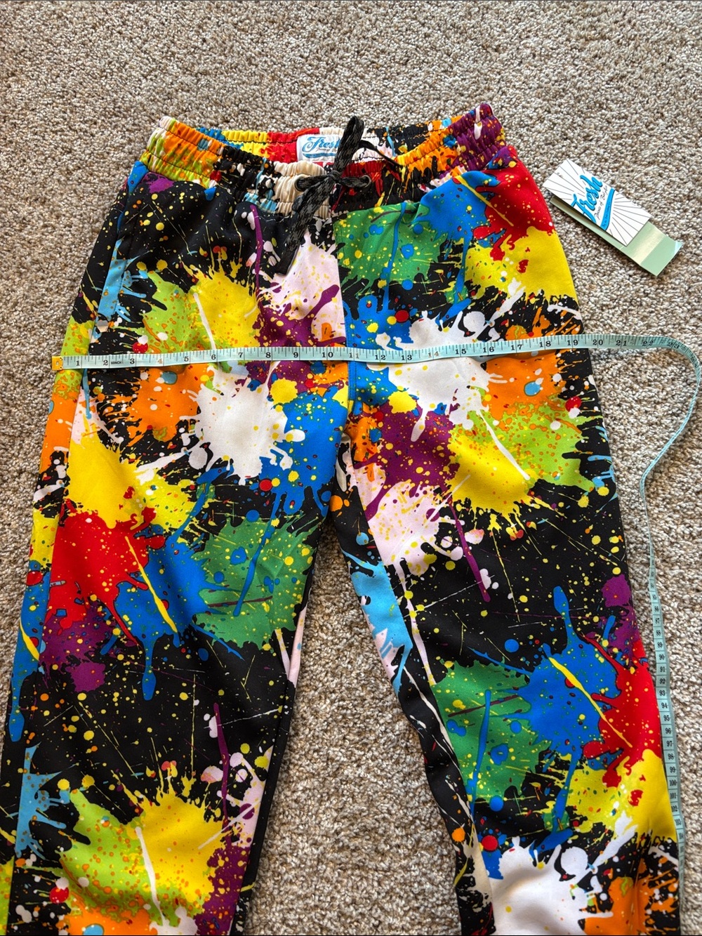 Fresh Prints of Bel Air Joggers Mens Graffiti Print Drawstring Medium NWT - Picture 5 of 6